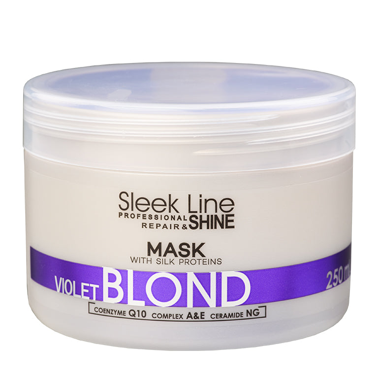 SLEEK LINE - Masca VIOLET BLOND - contine pigment neutralizant violet, 250ml