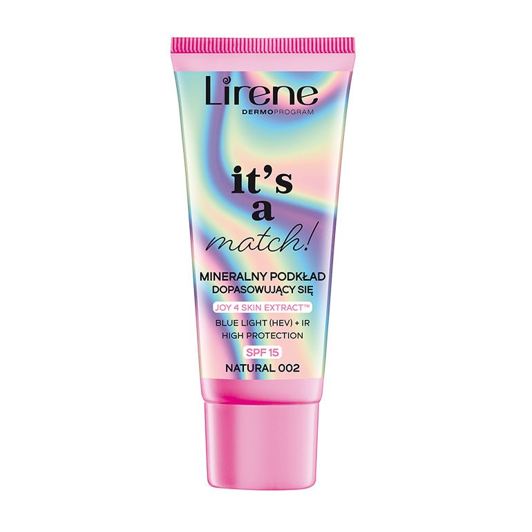 Lirene - IT`S A MATCH - Fond de ten adaptabil nuantei tenului SPF15, 30ml - AIVI Cosmetics