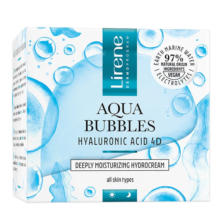 LIRENE AQUA BUBBLES - LIRENE AQUA BUBBLES - Hidro-crema cu acid hialuronic, 50ml - AIVI Cosmetics