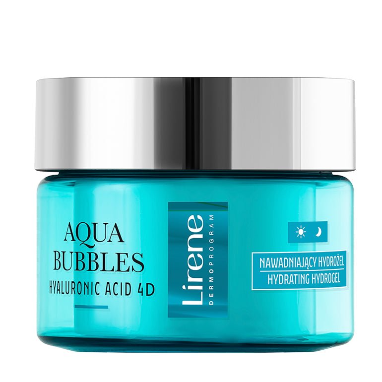 LIRENE AQUA BUBBLES - LIRENE AQUA BUBBLES - Hidro-gel facial hidratant cu acid hialuronic, 50ml - AIVI Cosmetics