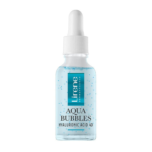 LIRENE AQUA BUBBLES - LIRENE AQUA BUBBLES - Hidro-ser cu acid hialuronic (pipeta), 30ml - AIVI Cosmetics