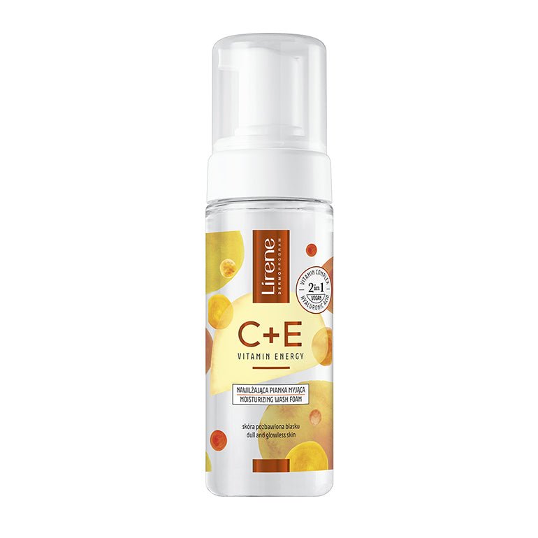 LIRENE C+E VITAMIN ENERGY PRO - LIRENE C+E VITAMIN ENERGY PRO - Spuma hidratanta pentru curatare faciala, 150ml - AIVI Cosmetics