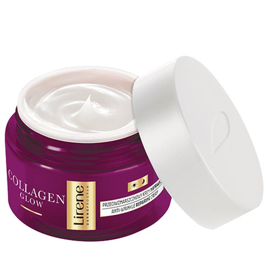 LIRENE COLLAGENE GLOW - LIRENE COLLAGENE GLOW - Crema anti-rid efect reparator 70+, Collagene si Niacinamide, 50ml - AIVI Cosmetics
