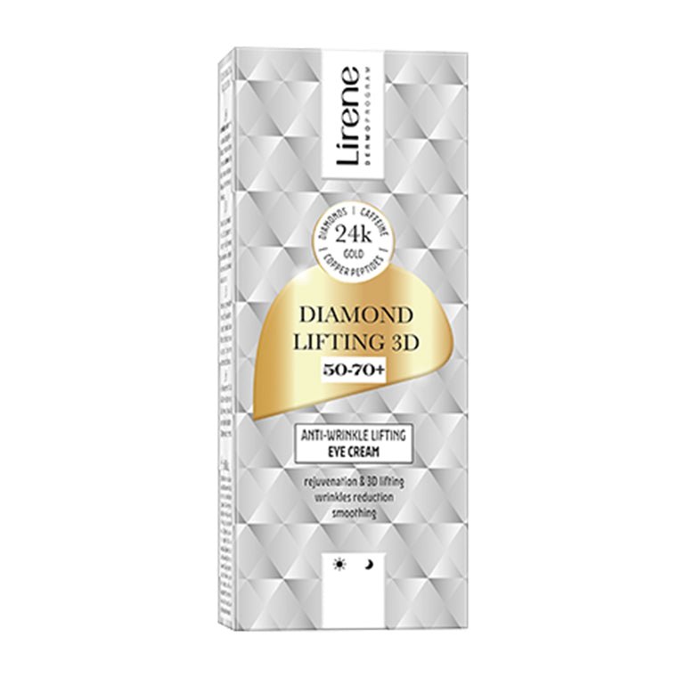 LIRENE DIAMOND LIFTING 3D - LIRENE DIAMOND LIFTING 3D - Crema anti-rid cu efect de lifting pentru zona ochilor, 15ml - AIVI Cosmetics