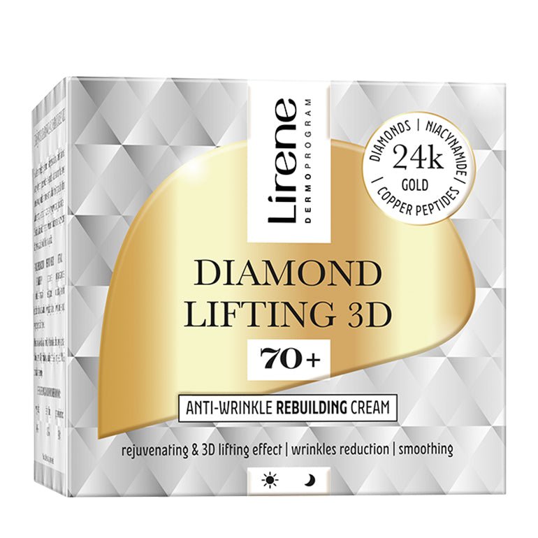 LIRENE DIAMOND LIFTING 3D - LIRENE DIAMOND LIFTING 3D - Crema reconstructie anti-rid 70+, pentru zi si noapte, 50ml - AIVI Cosmetics