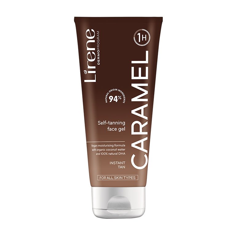 LIRENE - LIRENE PERFECT TAN - Gel facial autobronzant CARAMEL, 75ml - AIVI Cosmetics
